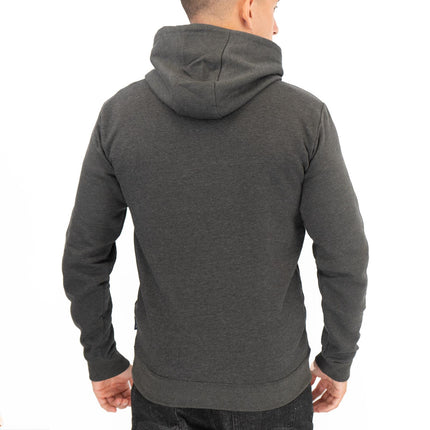 Ben Sherman Mens Logo Hoodie Charcoal Grey-Quality Brands Outlet-
