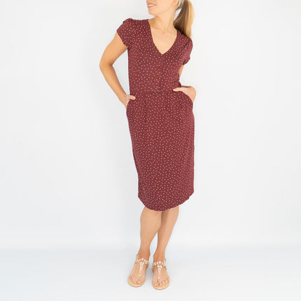 Boden Alberta Jersey Polka Dot Dress-Quality Brands Outlet-