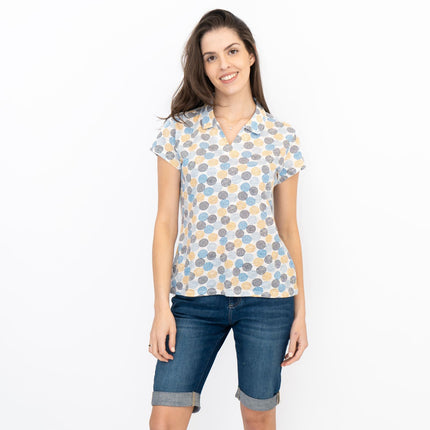 Seasalt Womens Sea Craft Collared Jersey Top Dotty Spot-Quality Brands Outlet-