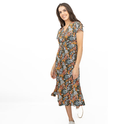 Seasalt Chapelle Midi Dress Honeysuckle Maritime Print-Quality Brands Outlet-