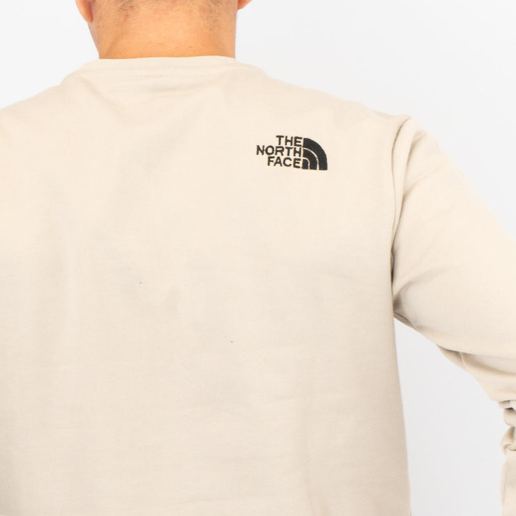 The North Face Mens Simple Dome Crew Beige Sweatshirt