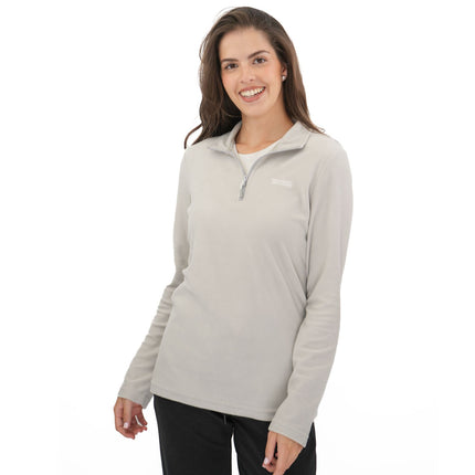 Regatta Light Grey Sweethart Zip Neck Fleece-Quality Brands Outlet-
