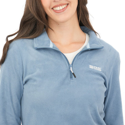 Regatta Mid Blue Sweethart Zip Neck Fleece-Quality Brands Outlet-