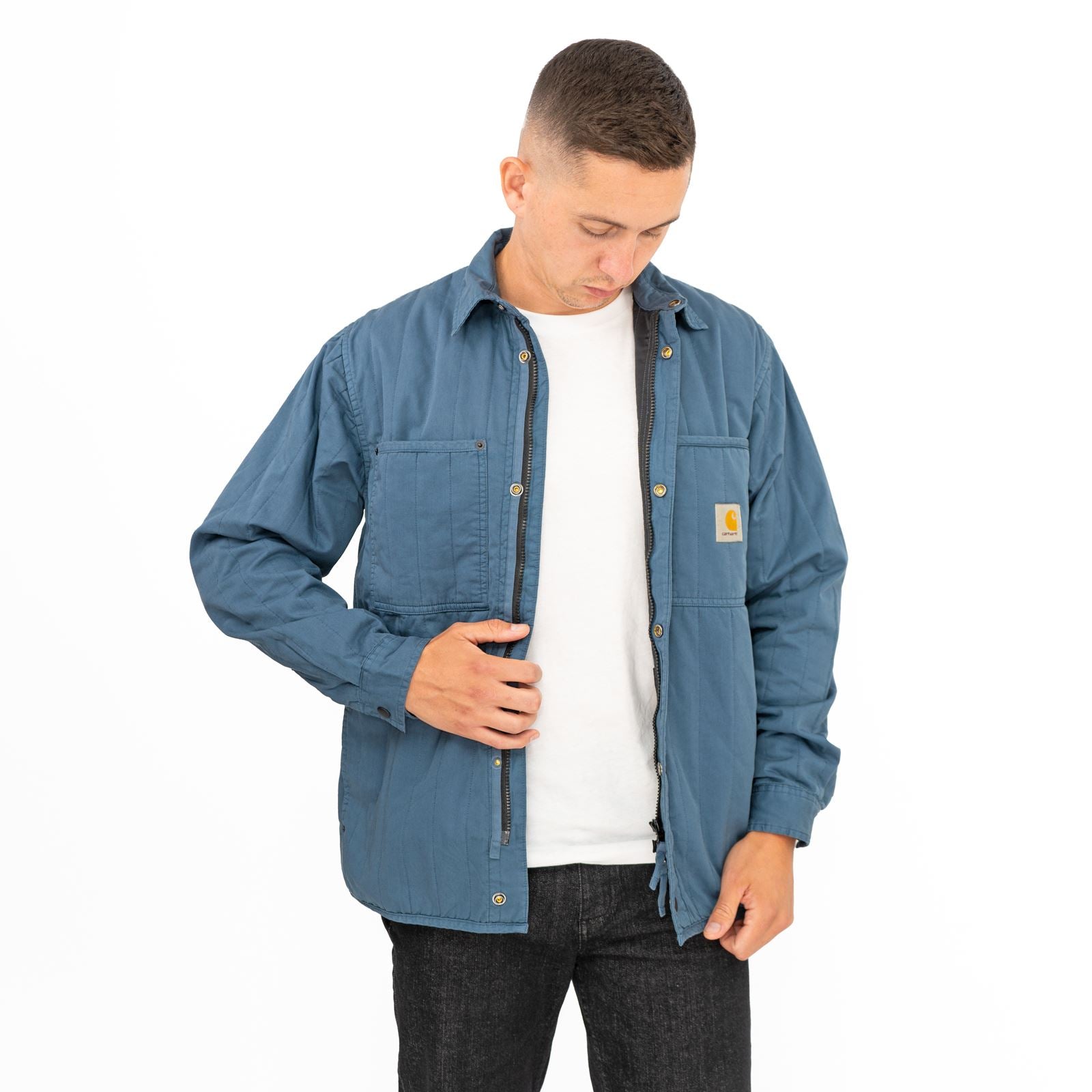 Carhartt WIP Men Blue Skyler Overshirt Utility Jacket – Quality Brands  Outlet