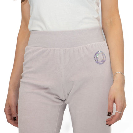 Lipsy Lilac Sequin Velour Joggers-Quality Brands Outlet-