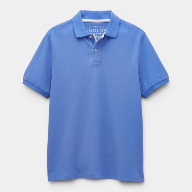 Joules Woody Mid Blue Cotton Pique Polo Shirt - Quality Brands Outlet