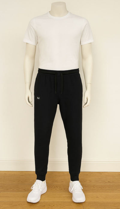 Under Armour Mens Classic Black Jogger Sweatpants - Quality Brands Outlet