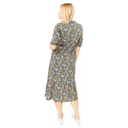 Seasalt Southern Sun Floral Midi Dress-Quality Brands Outlet-