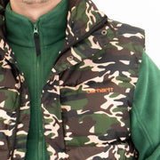 Carhartt Mens Danville Camouflage Gilet Full Zip Padded - Quality Brands Outlet