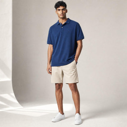 Joules Woody Dark Blue Cotton Pique Polo Shirt - Quality Brands Outlet