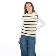 M&S Scalloped Crew Neck Button Detail Vest Tank Top - Quality Brands Outlet