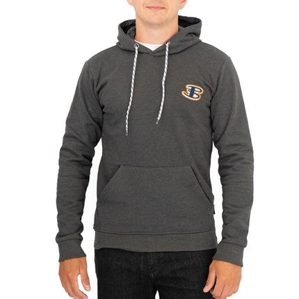 Ben Sherman Mens Logo Hoodie Charcoal Grey-Quality Brands Outlet-