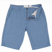 Men's Blue Check Chino Summer Shorts