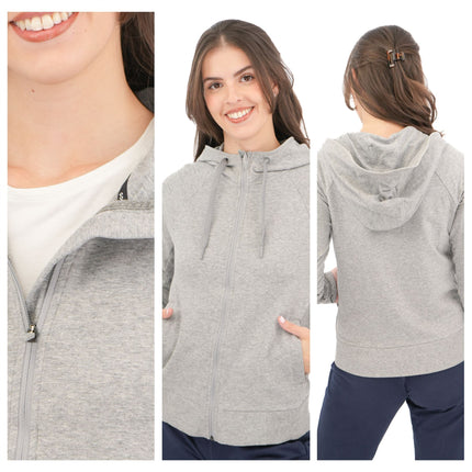 M&S Goodmove Active Hoodie Grey Full Zip-Quality Brands Outlet-