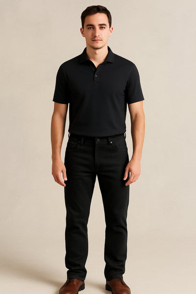 Mens Relaxed Fit Rugged Flex Jeans Black - Quality Brands Outlet