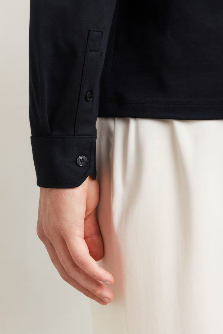 Porofino Polo Shirt Navy Long Sleeve Tops - Quality Brands Outlet