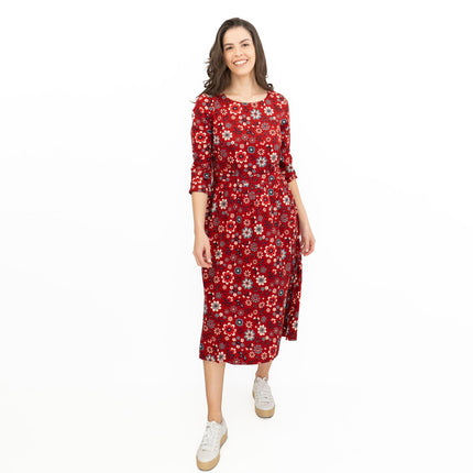 Seasalt Folksy Floral Dahlia Forestry Dress-Quality Brands Outlet-