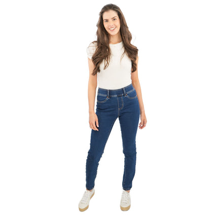 Next Sculpt Leggings Skinny Leg Super Stretch Pull On Dark Blue - Quality Brands Outlet