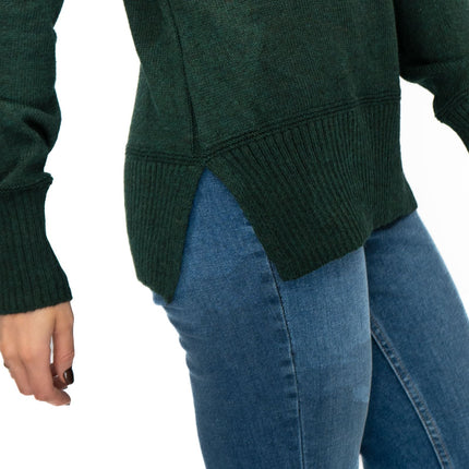 Nobodys Child Longline Jumper Funnel Neck Supersoft Green-Quality Brands Outlet-