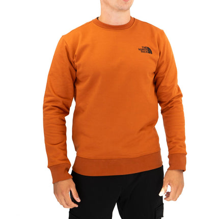 The North Face Mens Raglan Box Nse Crew Sweatshirt Burn Orange-Quality Brands Outlet-