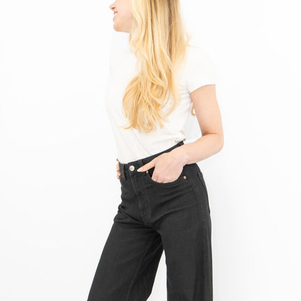 M&S Wide Leg Jeans Black