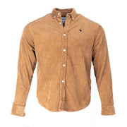 CARHARTT WIP Madison Brown Button-Down Collar Logo-Embroidered Cotton-Corduroy Shirt
