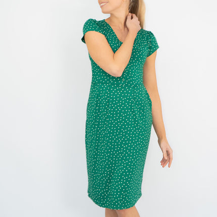 Boden Alberta Jersey Polka Dot Dress-Quality Brands Outlet-