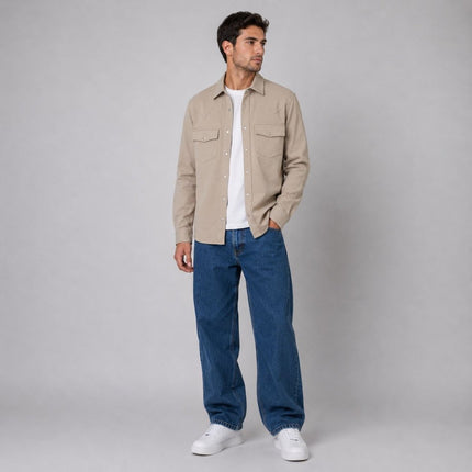 Ryan Long Sleeve Jersey Western Shirt – Stone-Quality Brands Outlet-