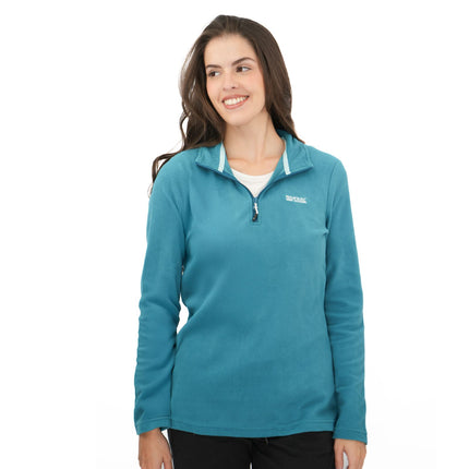 Regatta Turquoise Sweethart Zip Neck Fleece-Quality Brands Outlet-