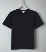 Bradley Heavyweight T-Shirts Navy Short Sleeve Tops - Quality Brands Outlet