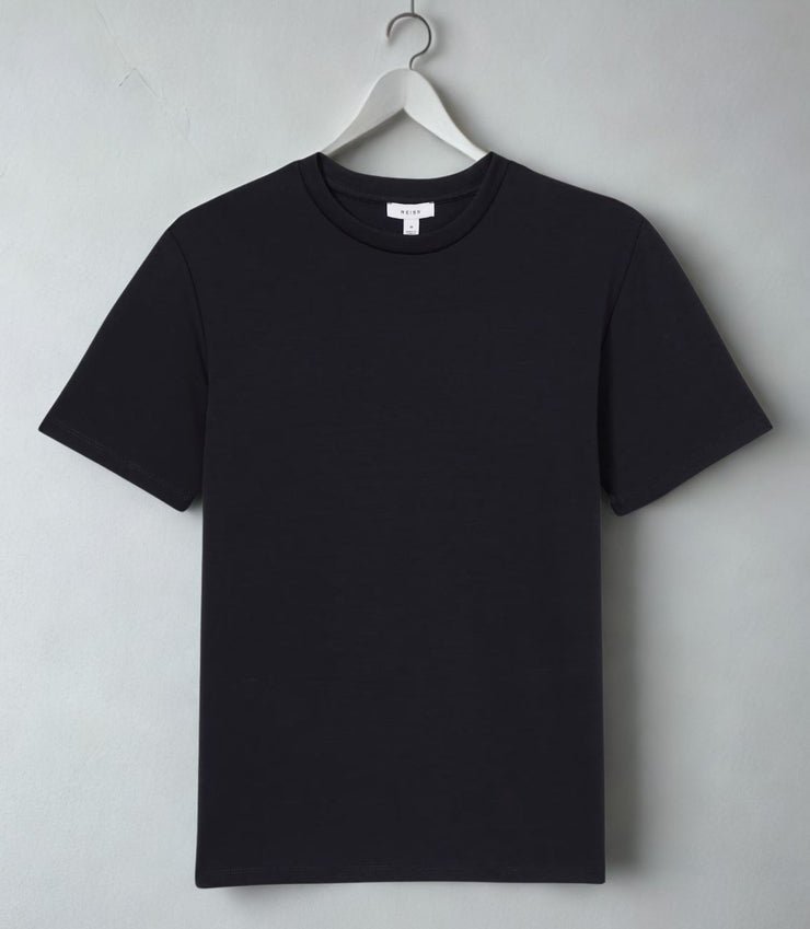 Bradley Heavyweight T-Shirts Navy Short Sleeve Tops - Quality Brands Outlet