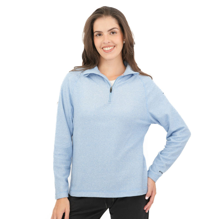Trespass Half Zip Microfleece Layer Light Blue - Quality Brands Outlet