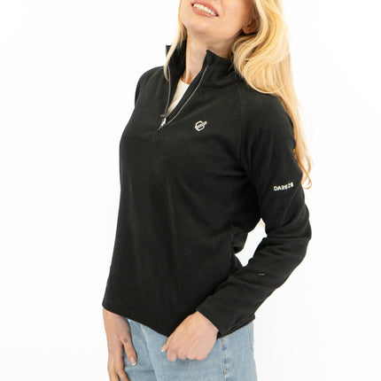 Dare 2B Womens Fleece Jacket Lightweight Freeform Half Zip Black-Quality Brands Outlet-