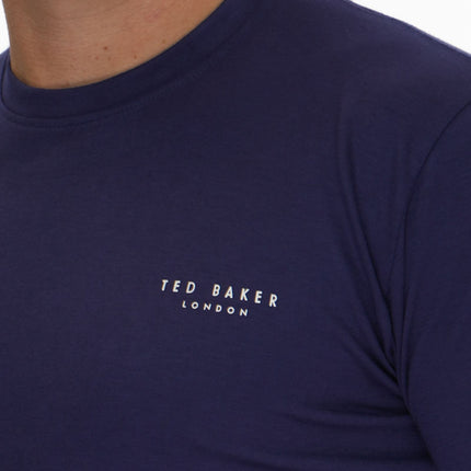Ted Baker Navy Supersoft T-Shirt Short Sleeve Tops-Quality Brands Outlet-