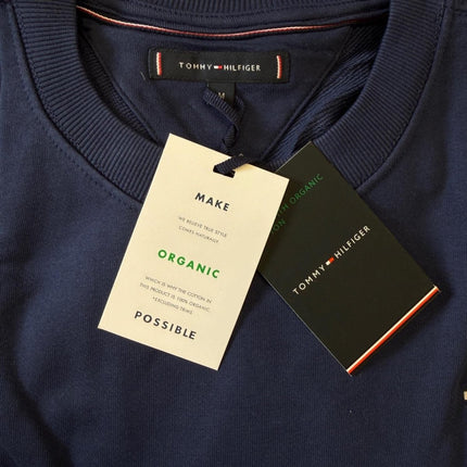 Mens Sweatshirts Terry Crew Neck Tops – Navy-Quality Brands Outlet-