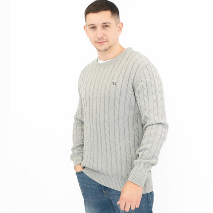Crew Clothing Mens Oarsmen Midweight Cable Knit Jumper-Quality Brands Outlet-