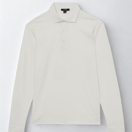 Porofino Polo Shirt White Long Sleeve Tops-Quality Brands Outlet-