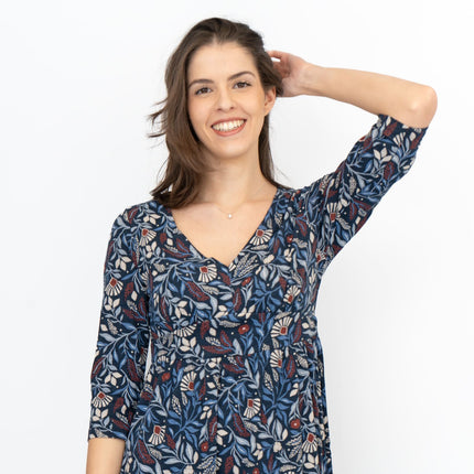 Seasalt Maggie Blue Maxi Dress Folk Meadow Maritime-Quality Brands Outlet-