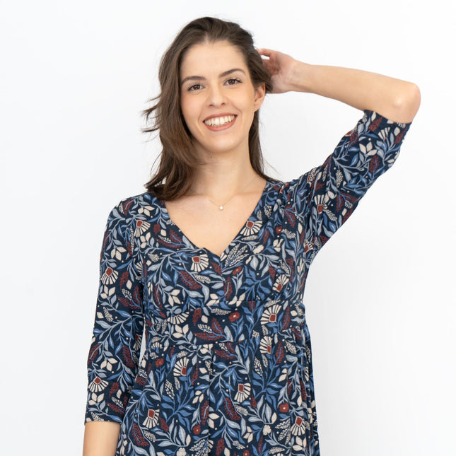 Seasalt Maggie Blue Maxi Dress Folk Meadow Maritime-Quality Brands Outlet-