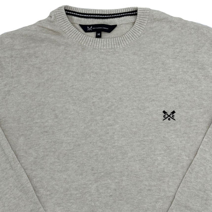 Crew Clothing Mens Knitted Jumper Long Sleeve Beige-Quality Brands Outlet-