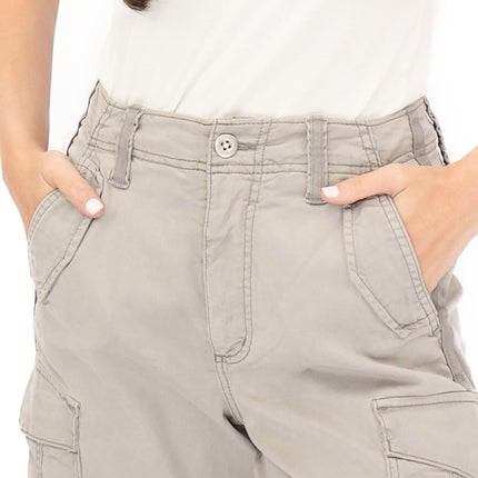 M&S Cargo Shorts Classic Cotton Lyocell Grey Easy Wear - Quality Brands Outlet