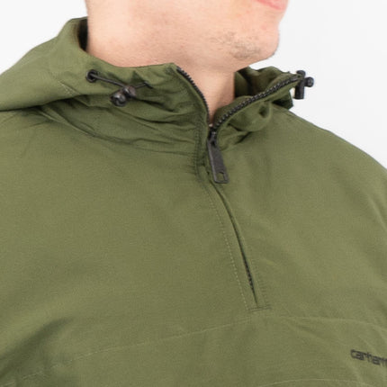 Mens Windbreaker Jackets Spring/Summer Green Lightweight Hooded with Pocket
