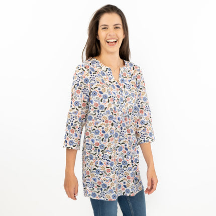 Seasalt Floral Womens Aventurier Cotton Tunic-Quality Brands Outlet-