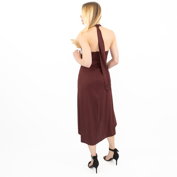 Ted Baker Halter Dress for Women - Elegant Wine Evening Wear Quality Brands Outlet Ted Baker Halter Dress for Women - Elegant Wine Evening Wear Quality Brands Outlet