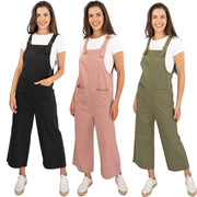 Next Wide Leg Easy Wear Twill Dungarees Relaxed Fit Comfortable Wear