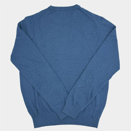Crew Clothing Mens Knitted Jumper Long Sleeve Blue-Quality Brands Outlet-