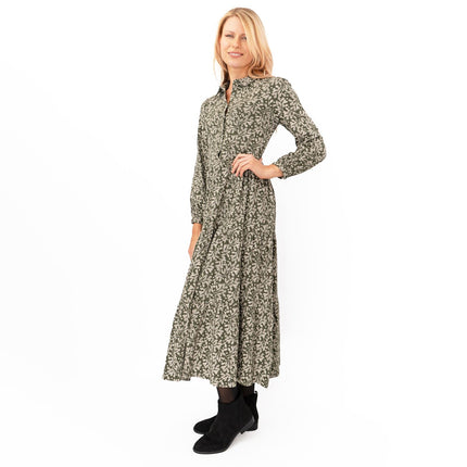 Seasalt Felicity Green Cotton Jersey Midi Dress