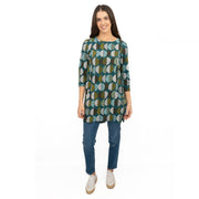 Seasalt Tunic Shore Foraging Longline Top Cotton 3/4 Sleeve - Quality Brands Outlet