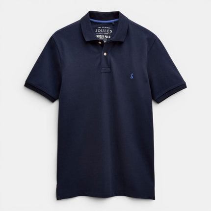 Joules Woody Navy Cotton Pique Polo Shirt - Quality Brands Outlet