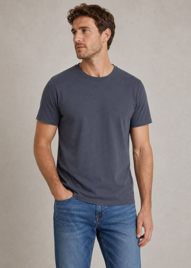 Mens Bless Cotton T-Shirt Anthracite Grey - Quality Brands Outlet